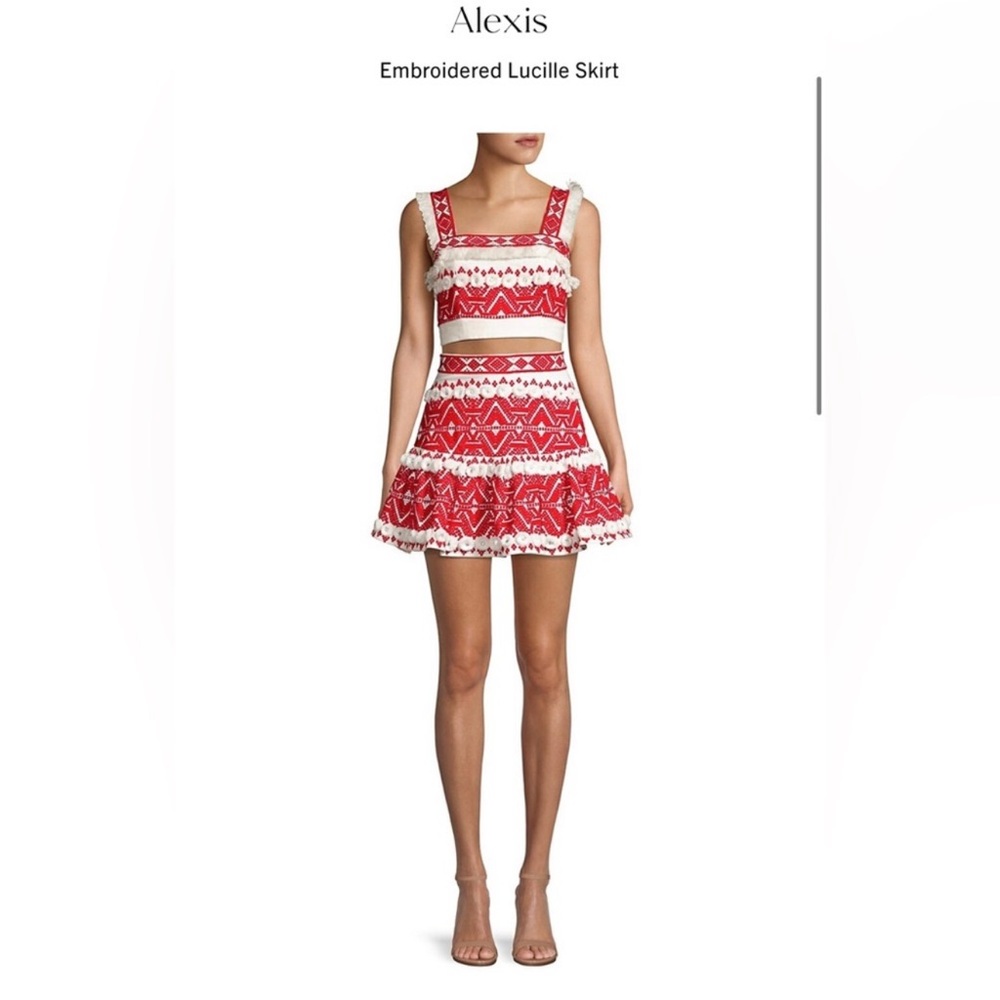 Alexis Embroidered Lucille Skirt Set